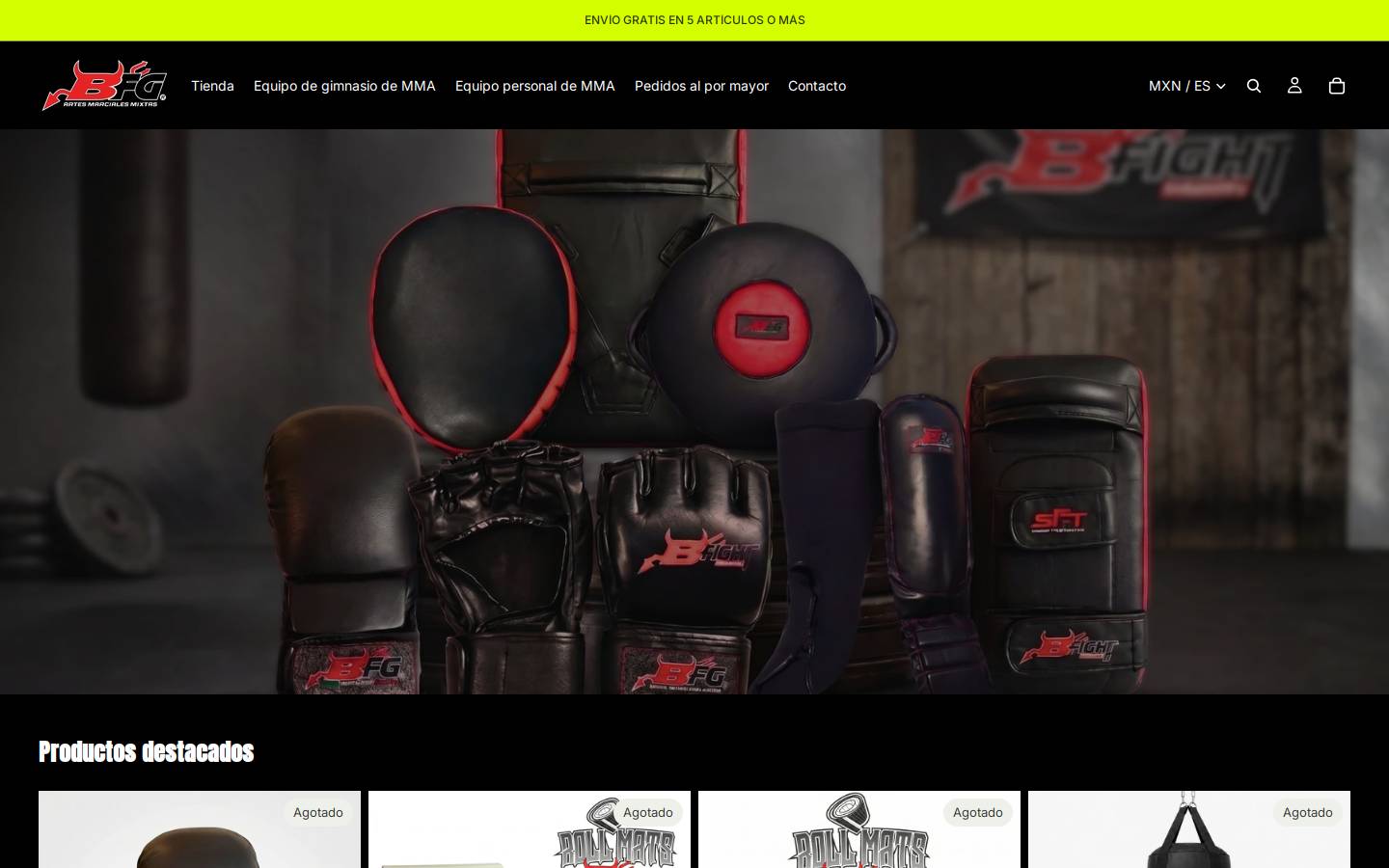 bfightgear.com homepage screenshot