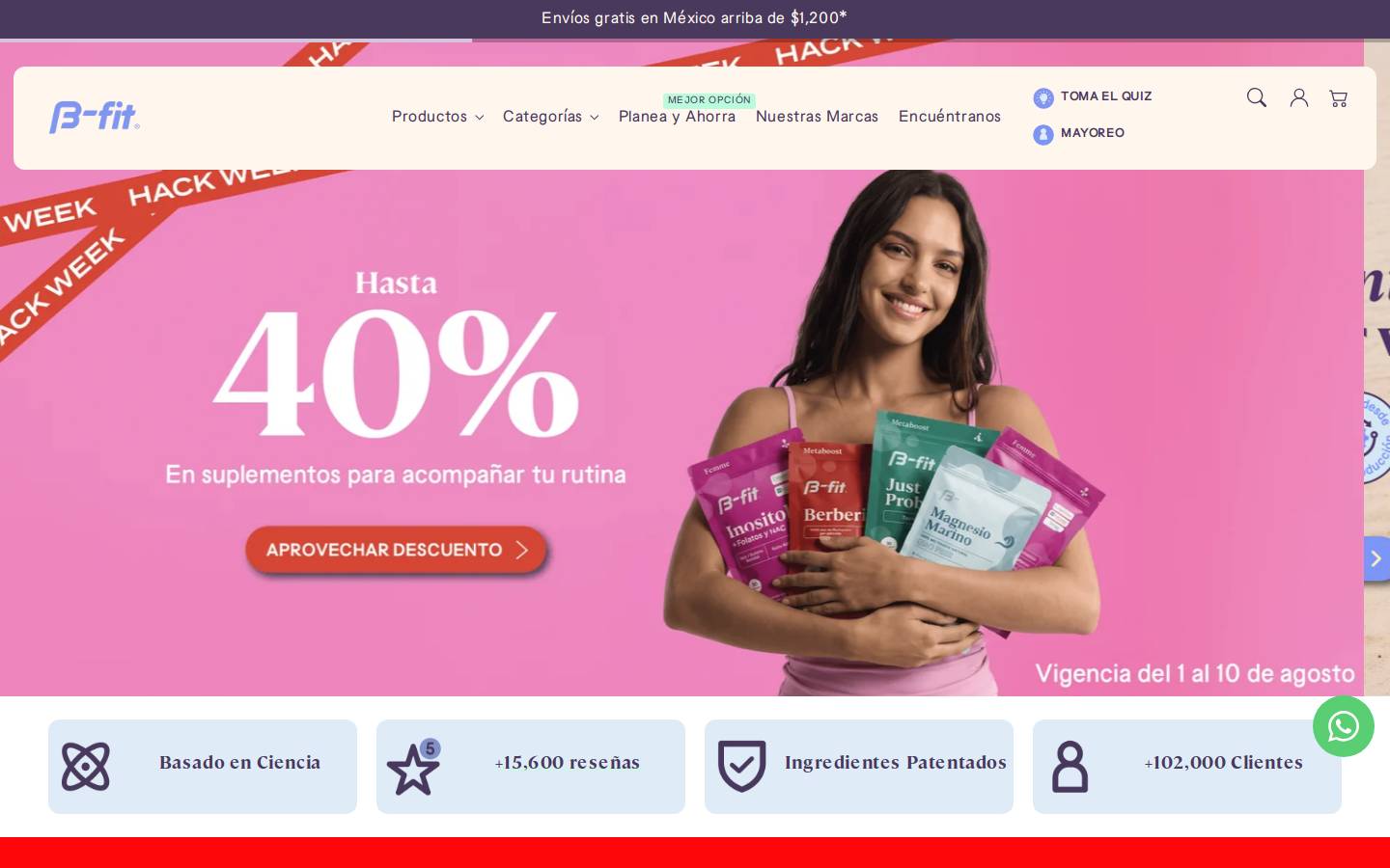 bfit.mx homepage screenshot
