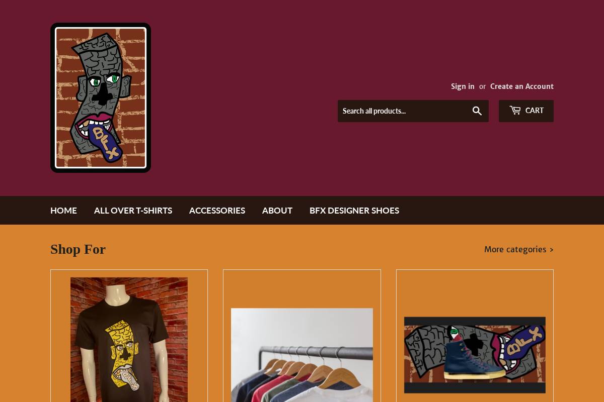 bfxpressions.com homepage screenshot