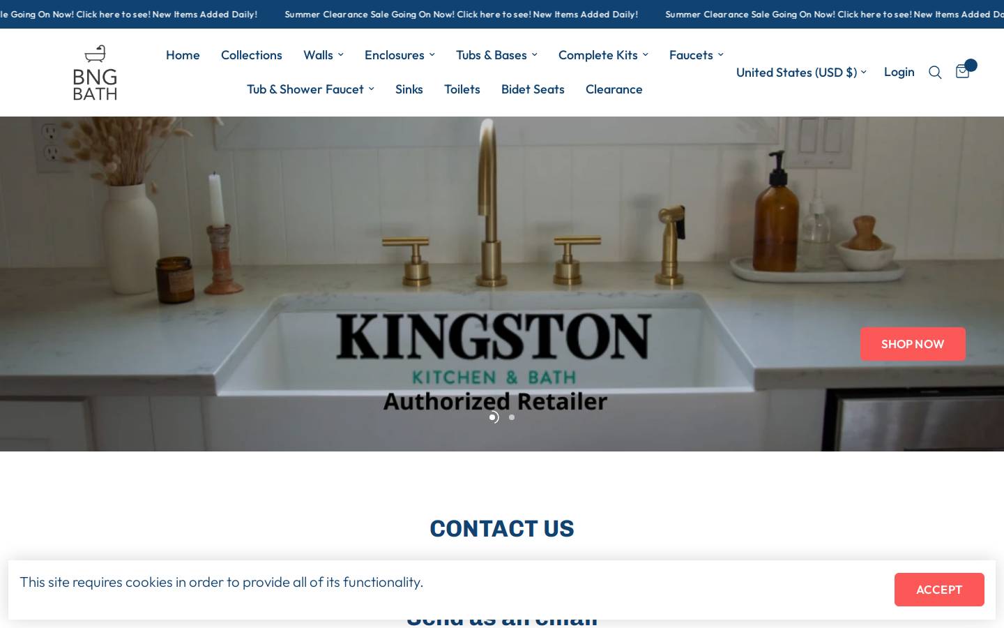 bgbath.com homepage screenshot