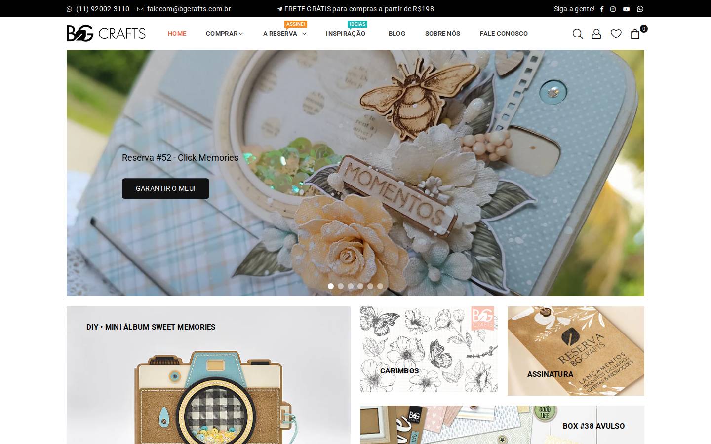 bgcrafts.com.br homepage screenshot