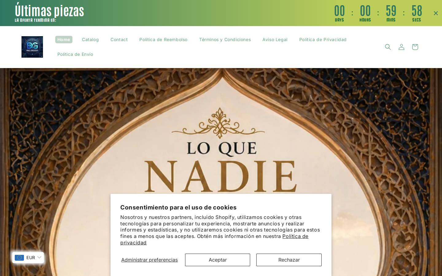 bgeditorial.shop homepage screenshot