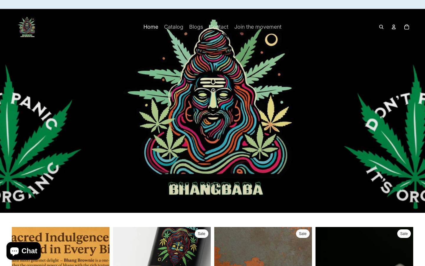 bhangbaba.com homepage screenshot
