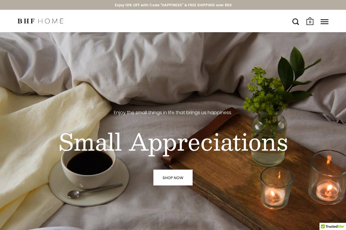 bhfhome.com homepage screenshot