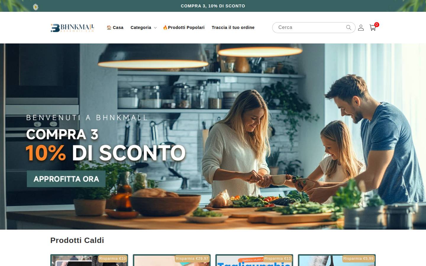 Bhnkmall homepage screenshot