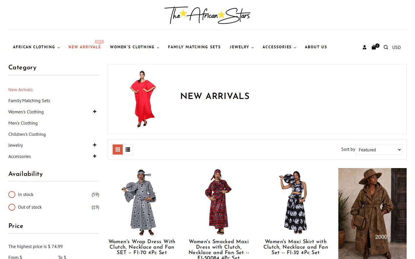 bhopifashions.com homepage screenshot