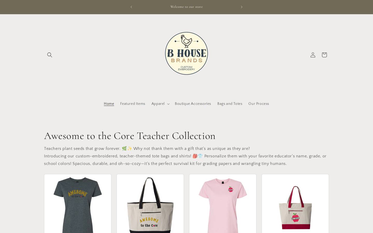 bhousebrands.store homepage screenshot