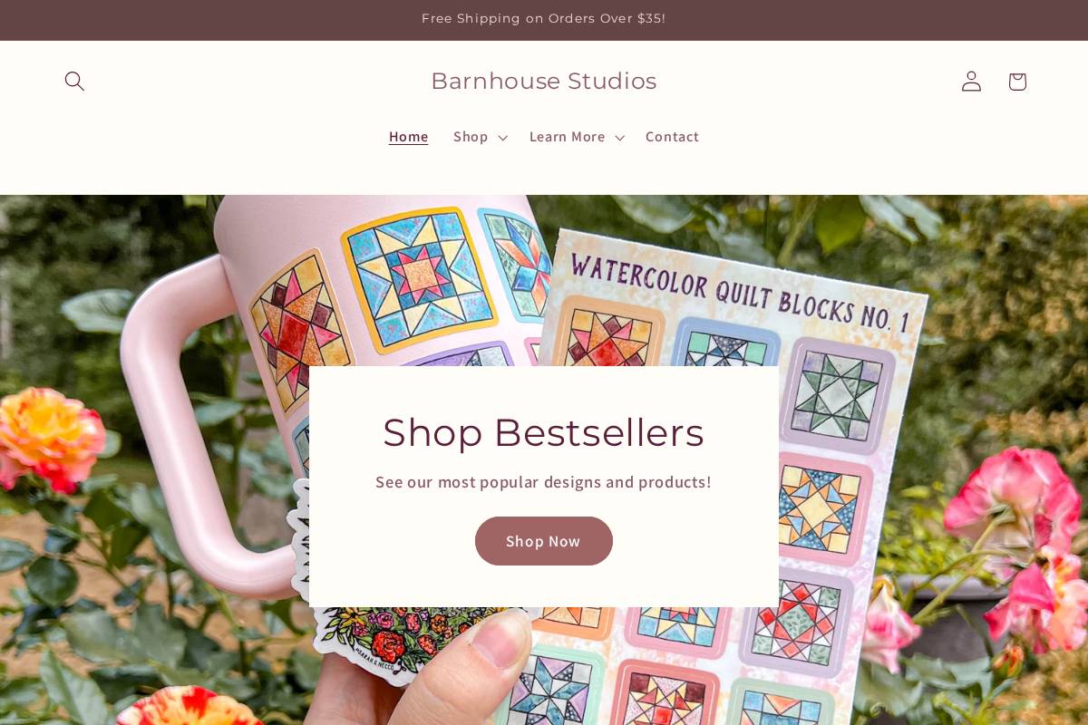 bhsartistry.com homepage screenshot