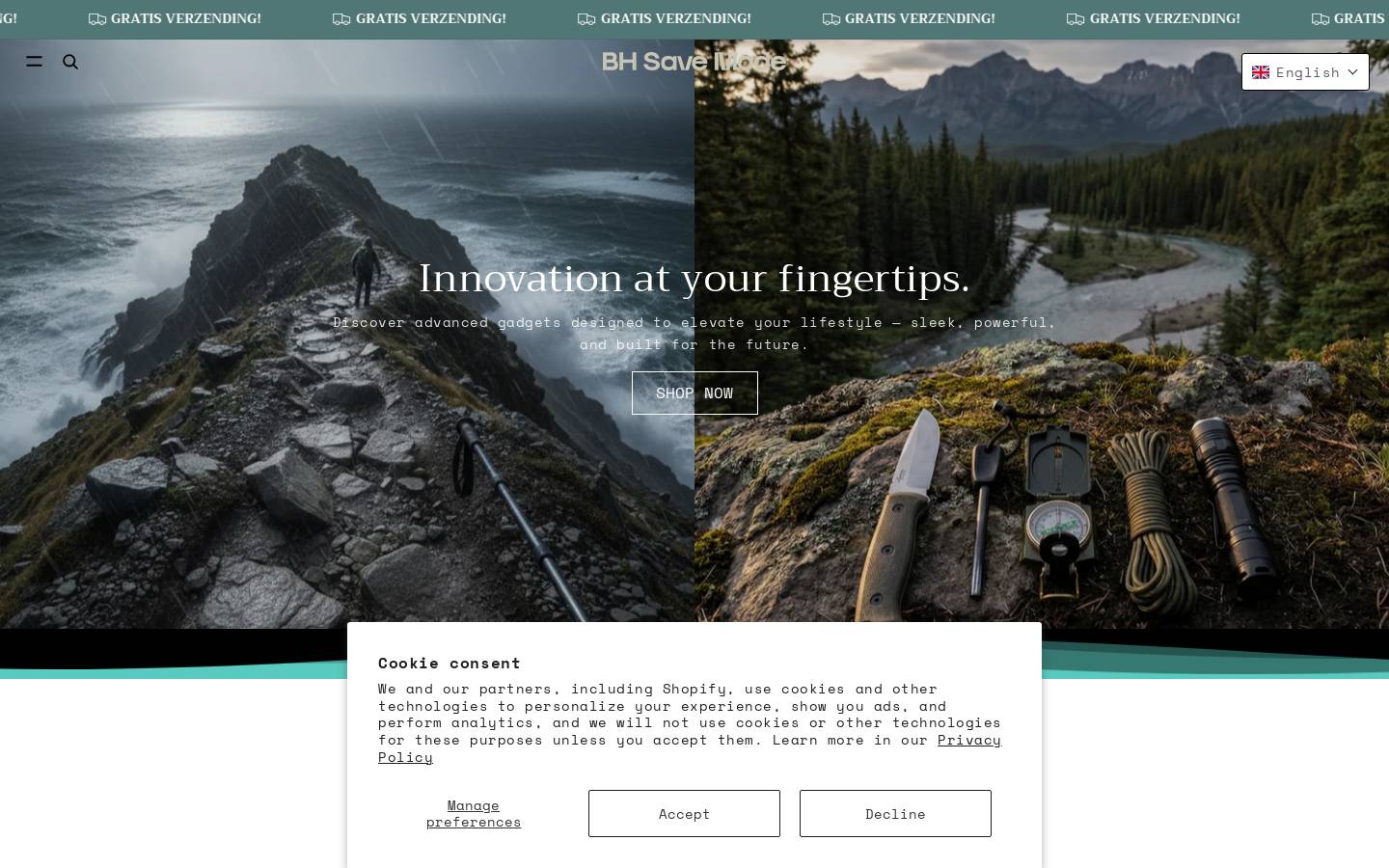 bhsavemode.com homepage screenshot