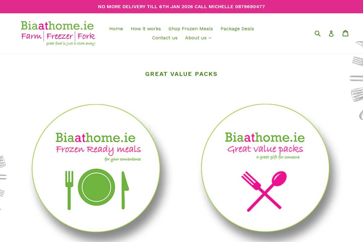 biaathome.ie homepage screenshot