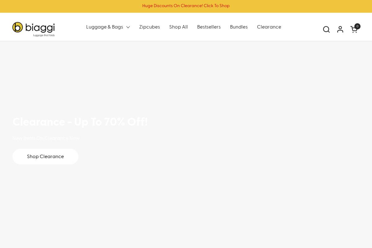 Biaggi homepage screenshot