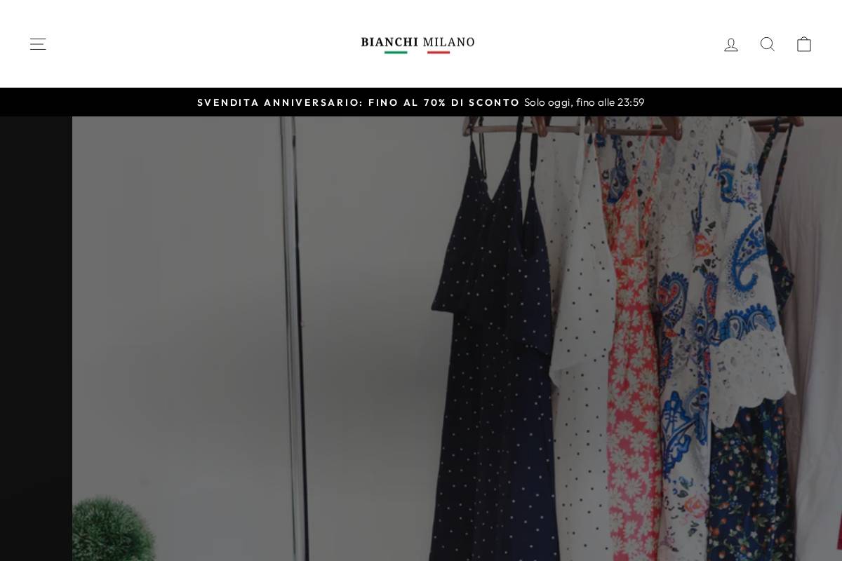 Bianchi Milano homepage screenshot