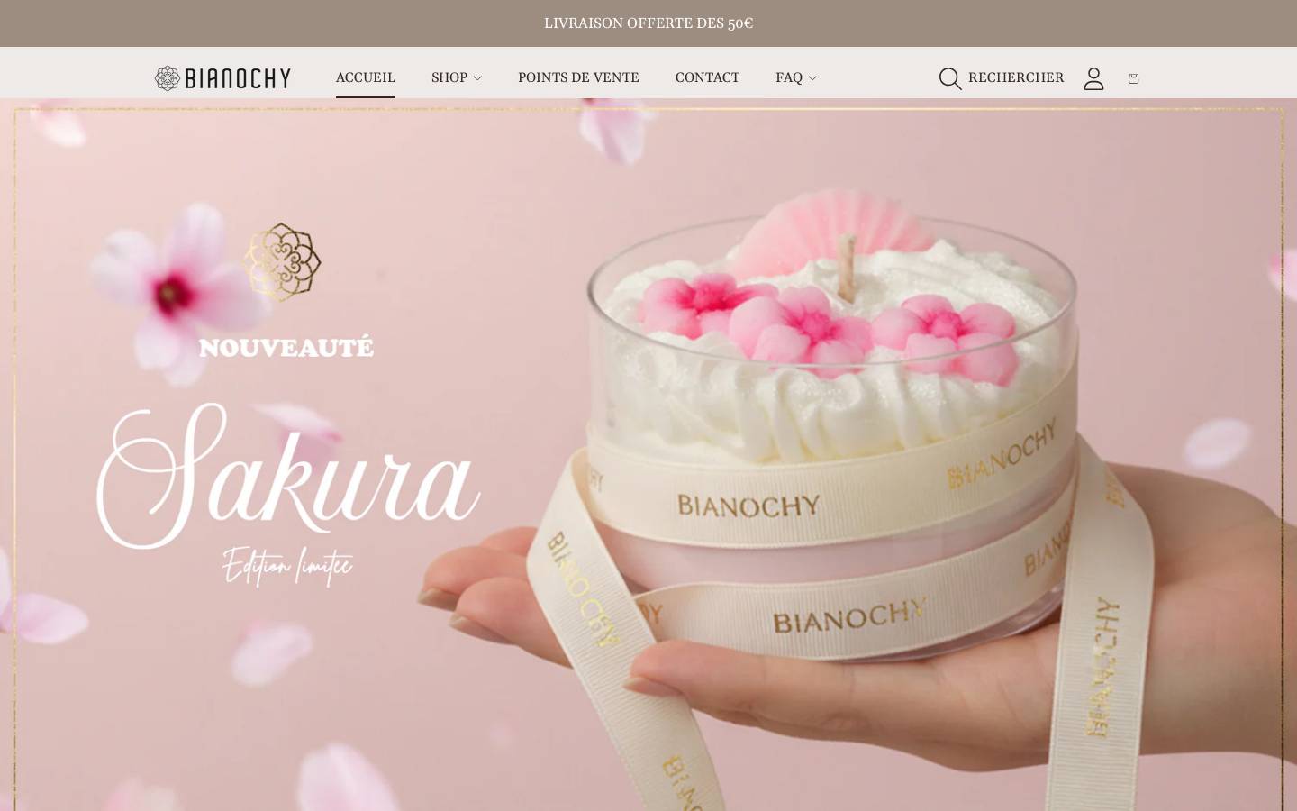 Bianochy homepage screenshot