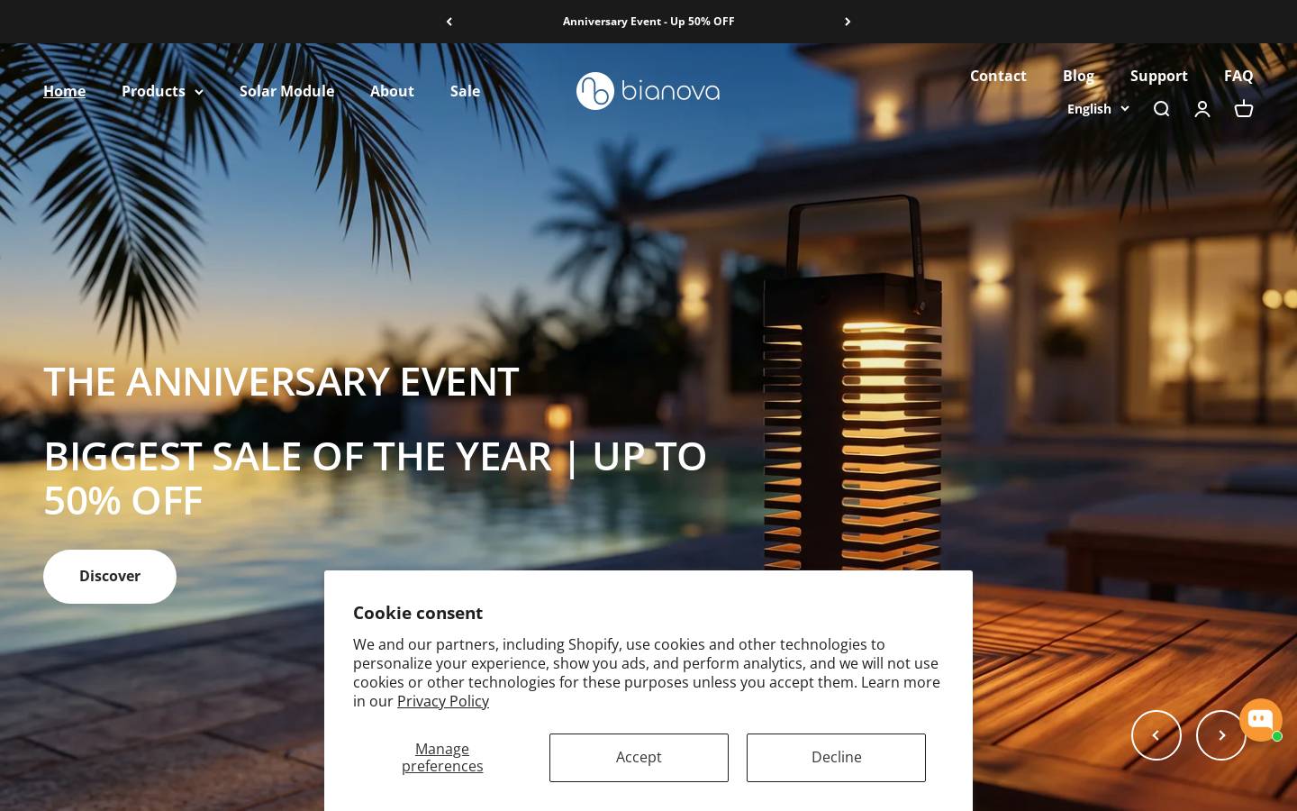 bianova.com homepage screenshot