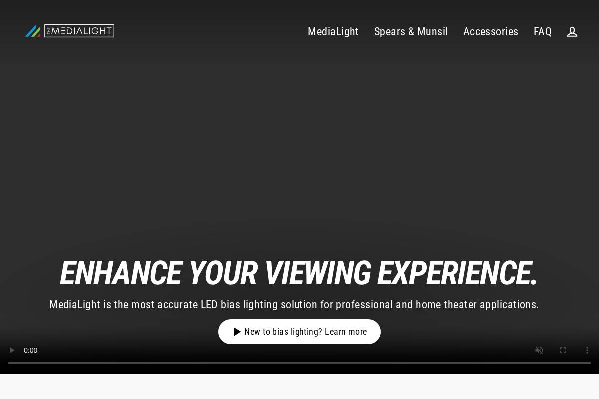 MediaLight Australia homepage screenshot