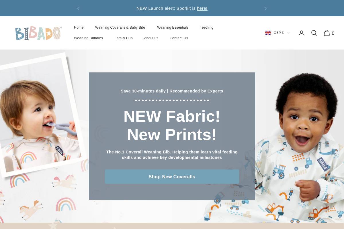 bibado.co.uk homepage screenshot