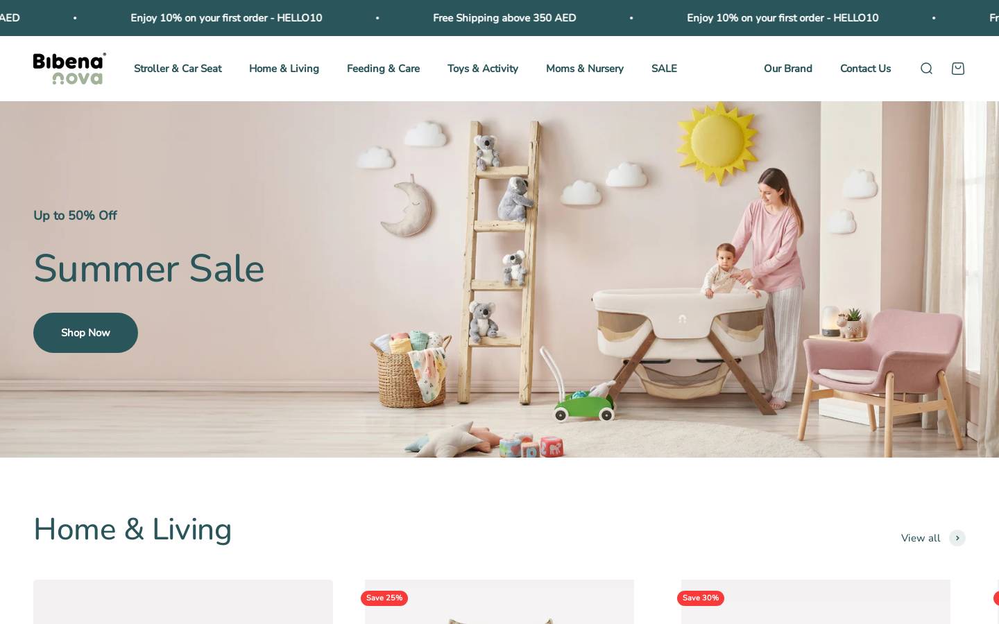 bibenanova.com homepage screenshot