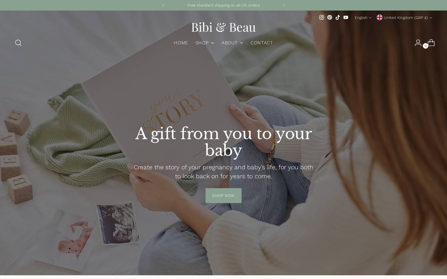 bibiandbeau.co.uk homepage screenshot