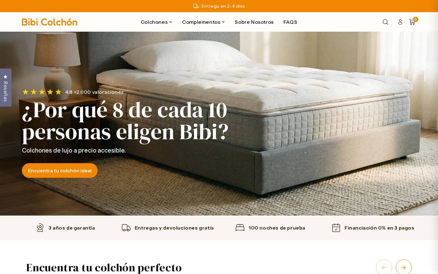 bibicolchon.com homepage screenshot