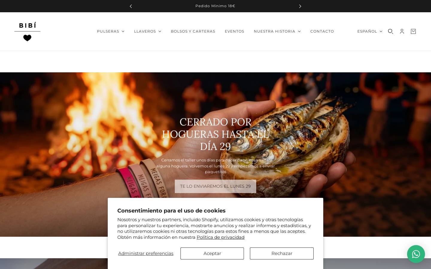 bibihandmade.com homepage screenshot
