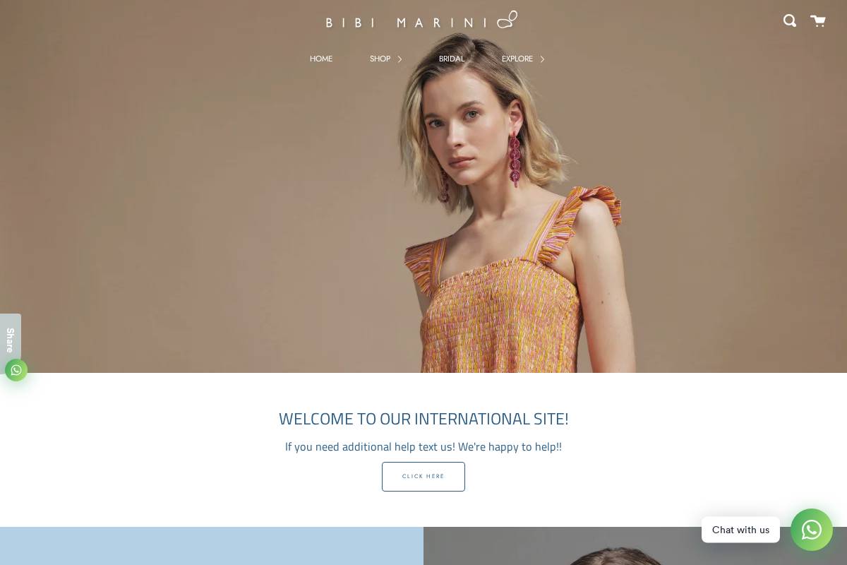 bibimarini.com homepage screenshot