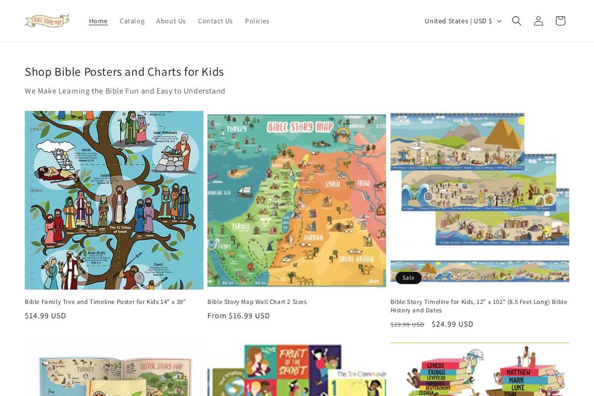 biblestorymap.com homepage screenshot