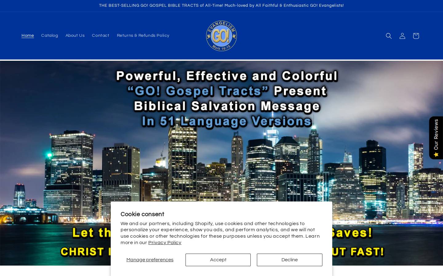 bibletracts.org homepage screenshot