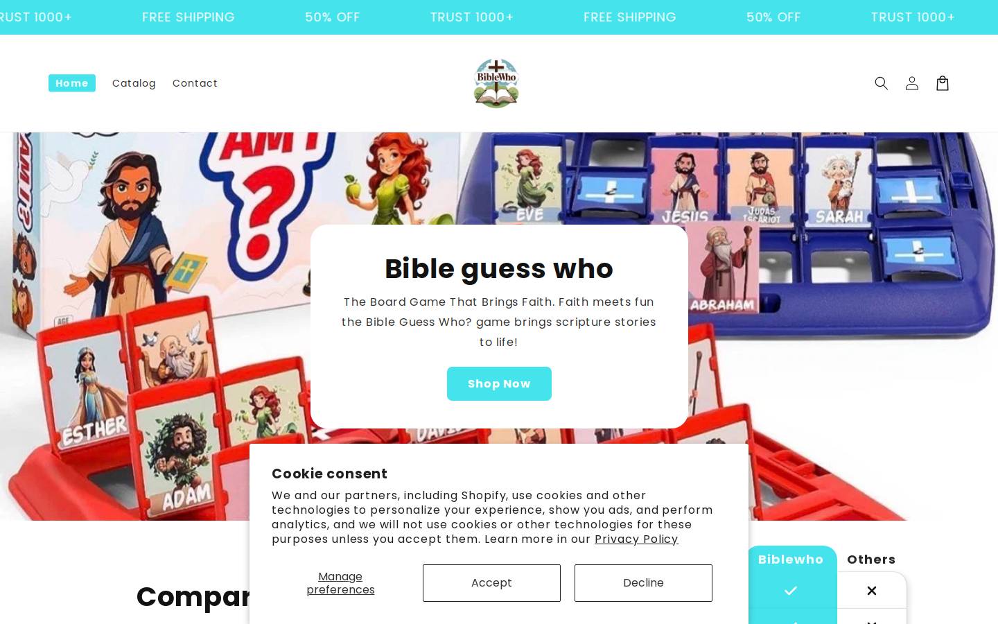 biblewho.com homepage screenshot