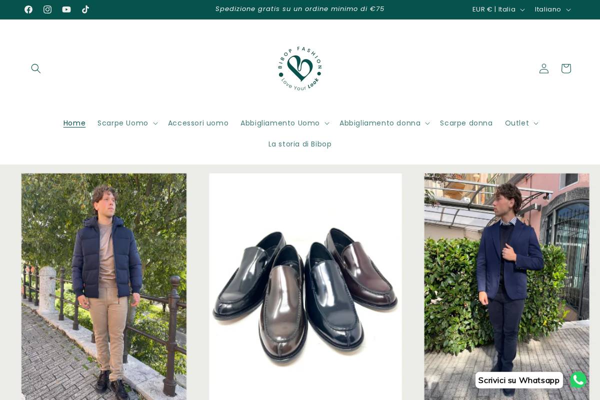 bibopfashion.store homepage screenshot