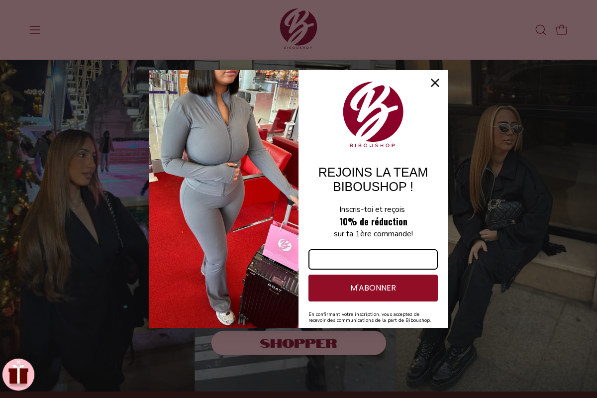 Biboushop homepage screenshot
