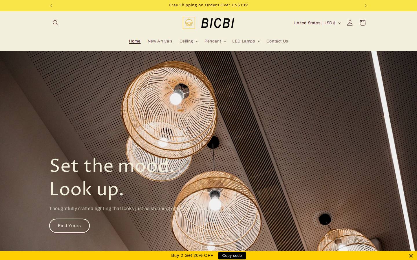 bicbi.com homepage screenshot