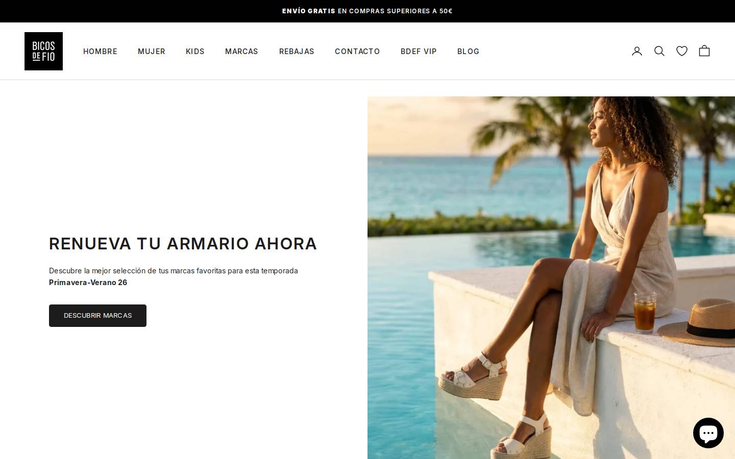 Bicos de Fío homepage screenshot