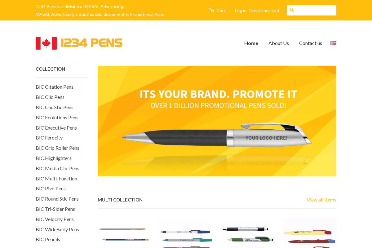 bicpromopens.ca homepage screenshot