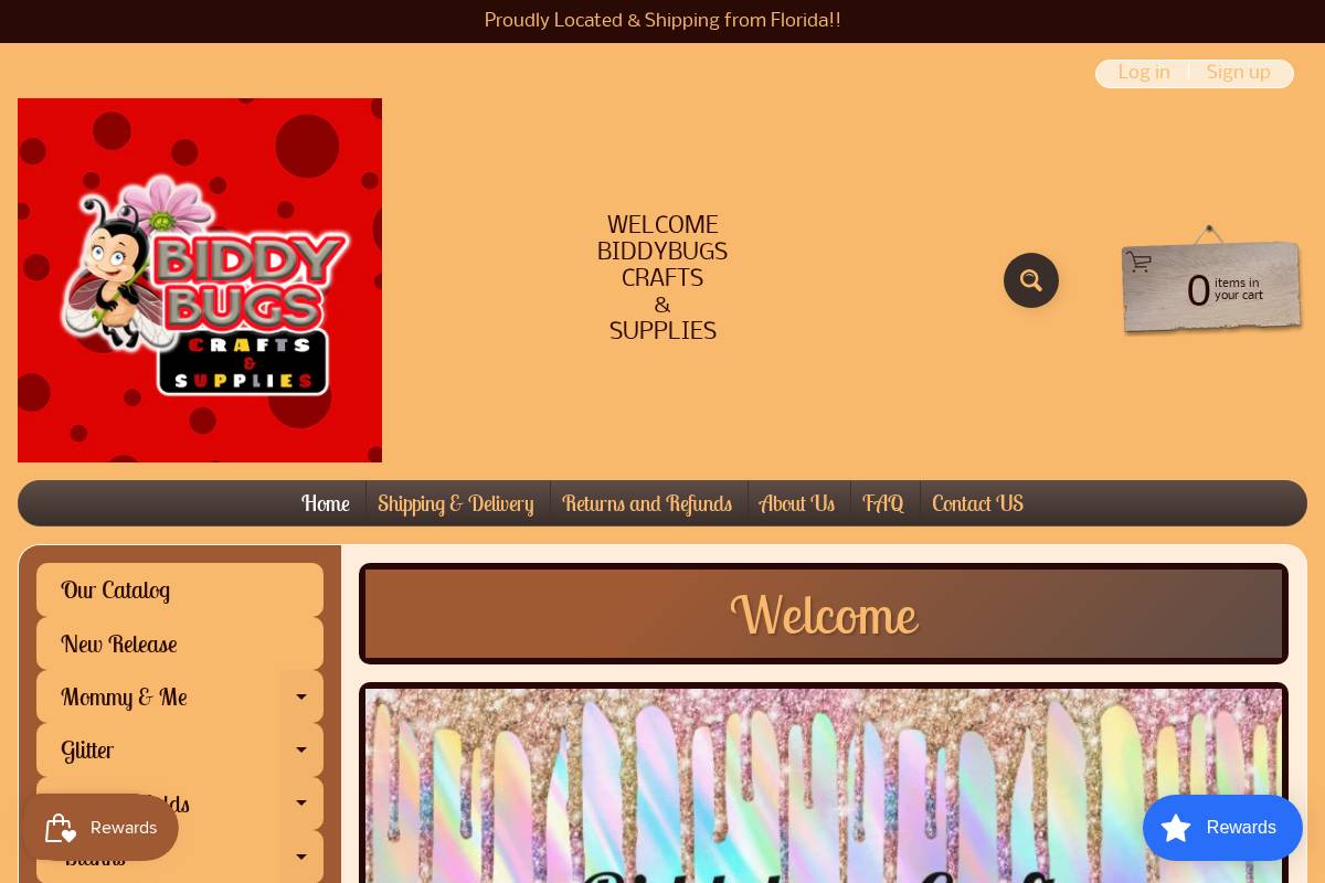 biddybugscrafts.com homepage screenshot