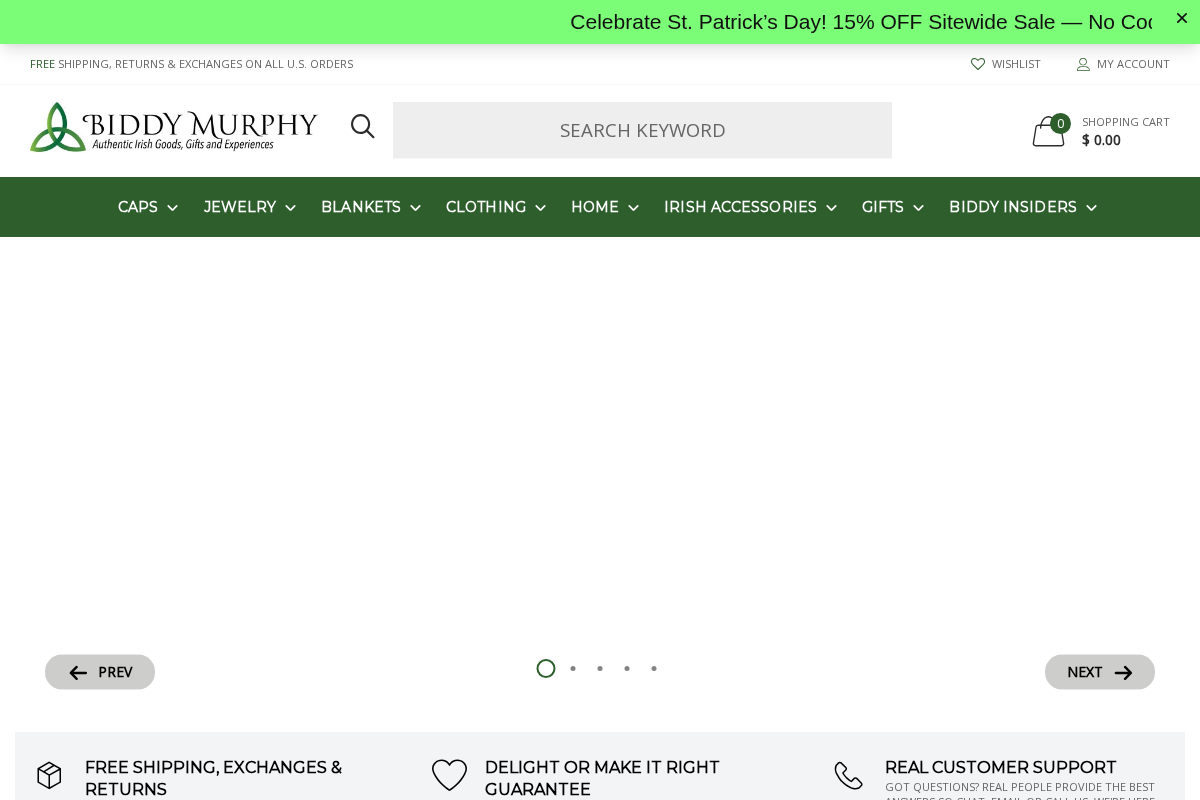 Biddy Murphy Celtic Goods homepage screenshot