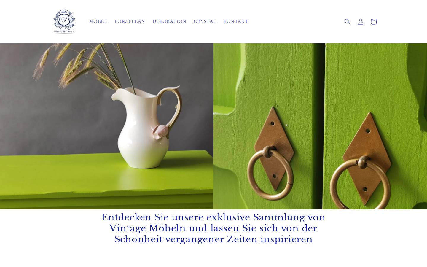 biebricherantik.de homepage screenshot