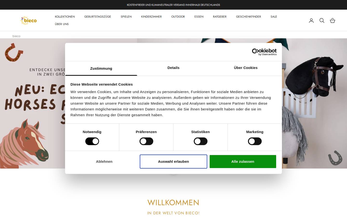 bieco.de homepage screenshot