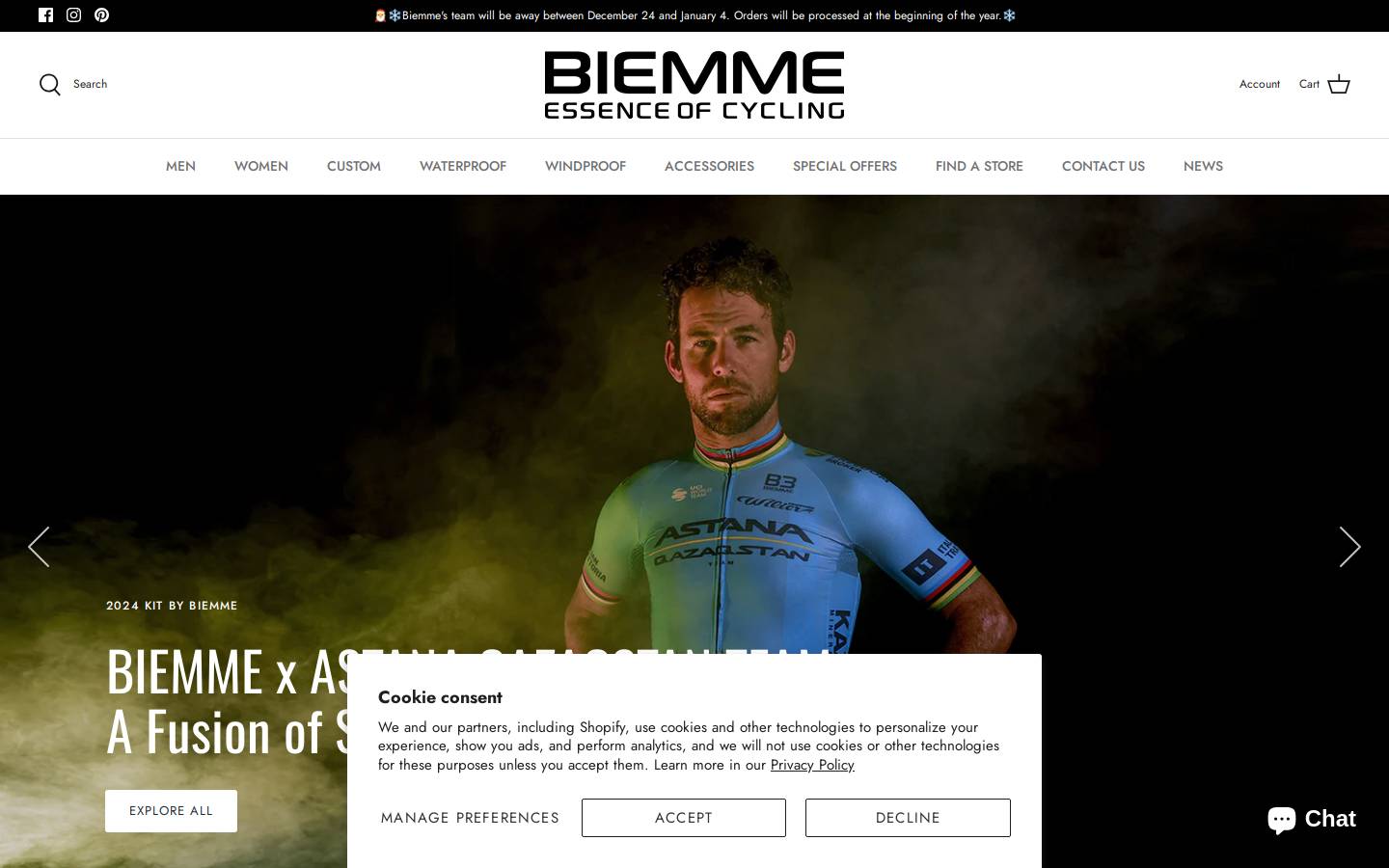 biemmeamerica.com homepage screenshot