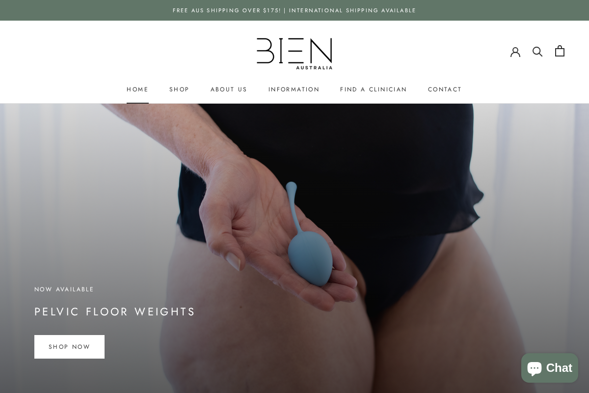 BIEN Australia homepage screenshot