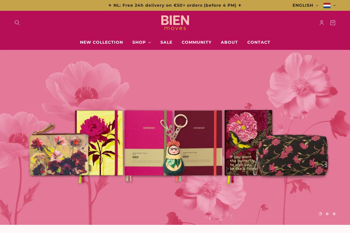 bienmoves.com homepage screenshot