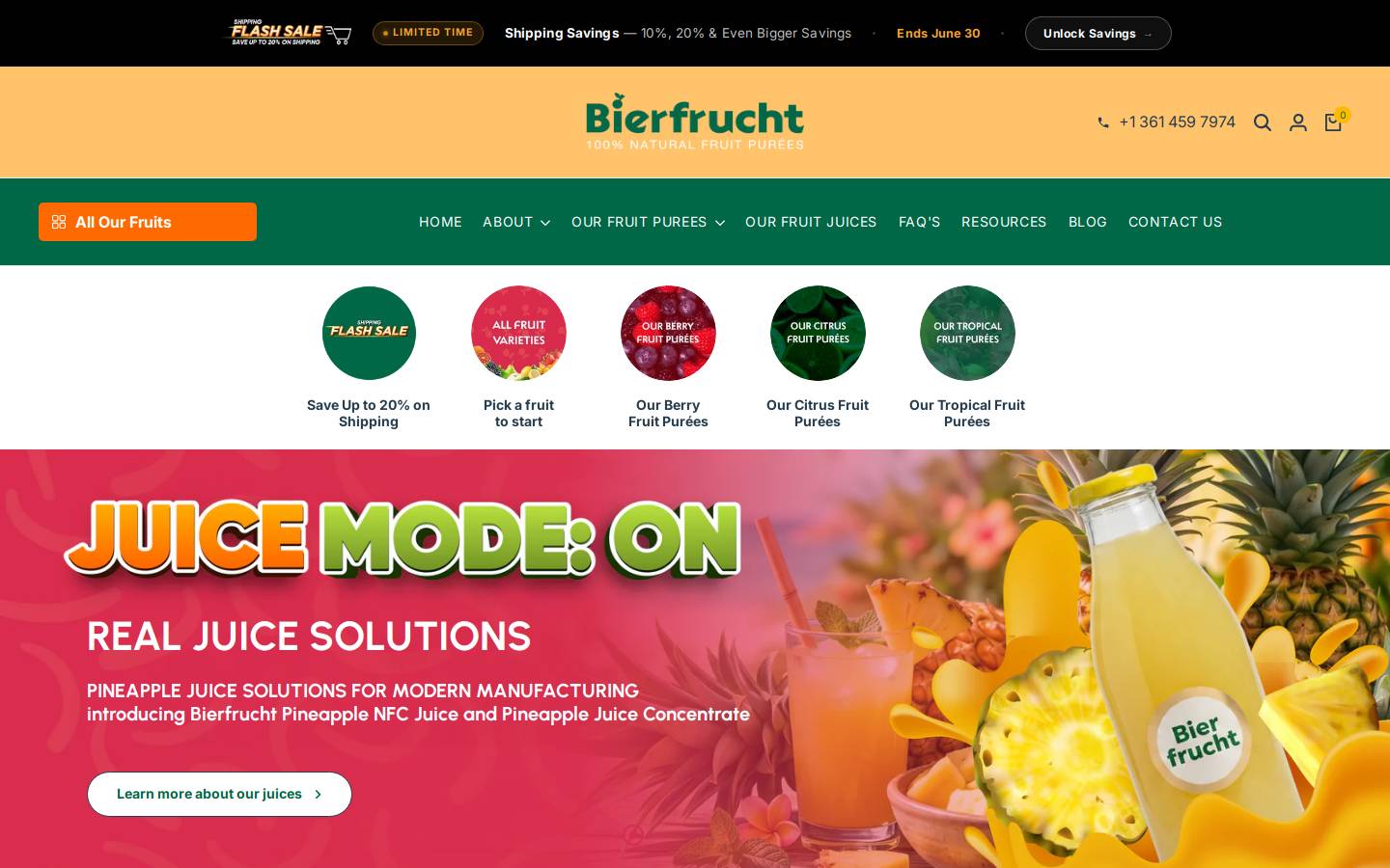 Bierfrucht homepage screenshot
