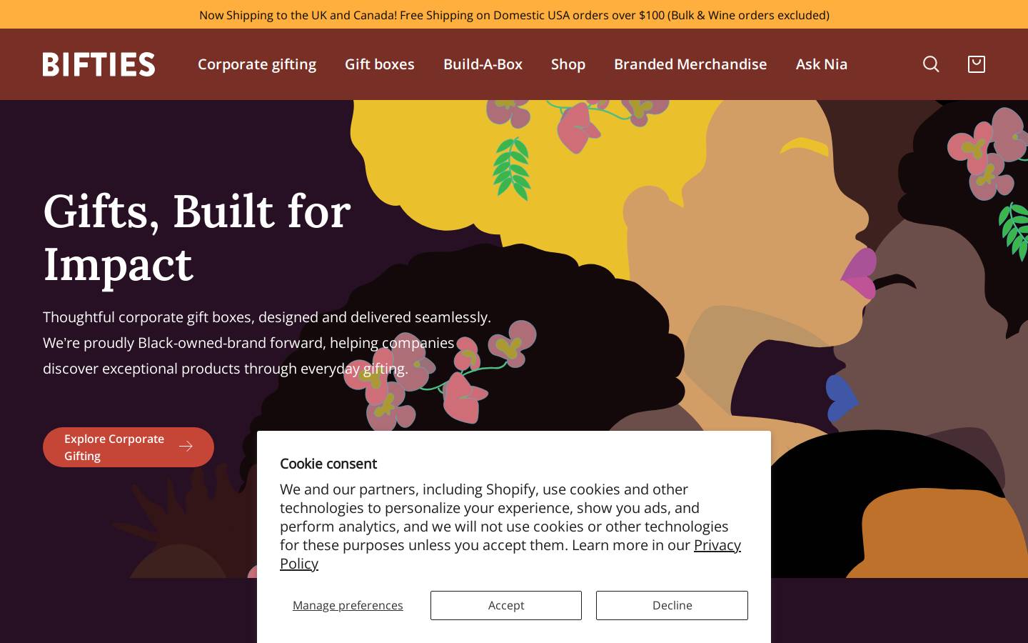Bifties homepage screenshot