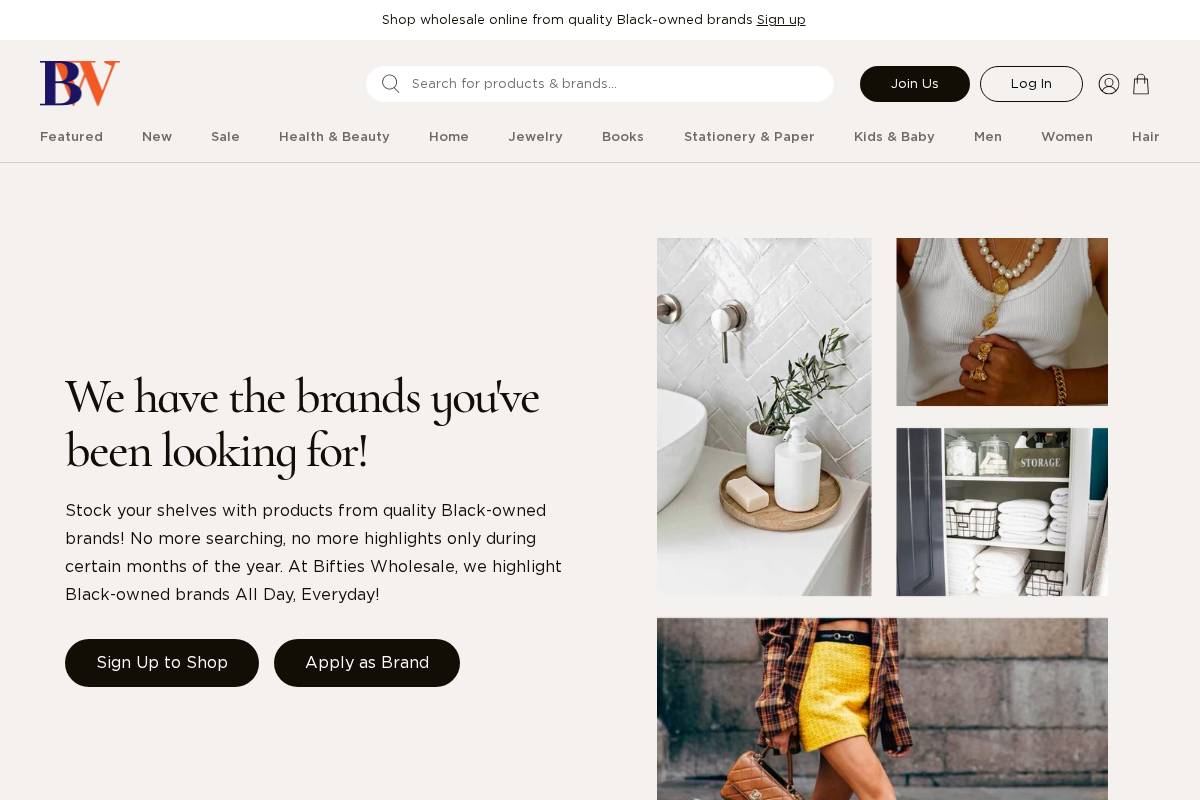 biftieswholesale.com homepage screenshot