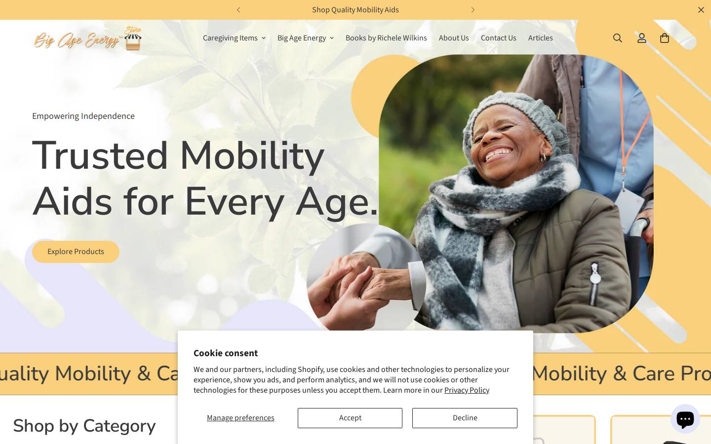bigageenergy.com homepage screenshot
