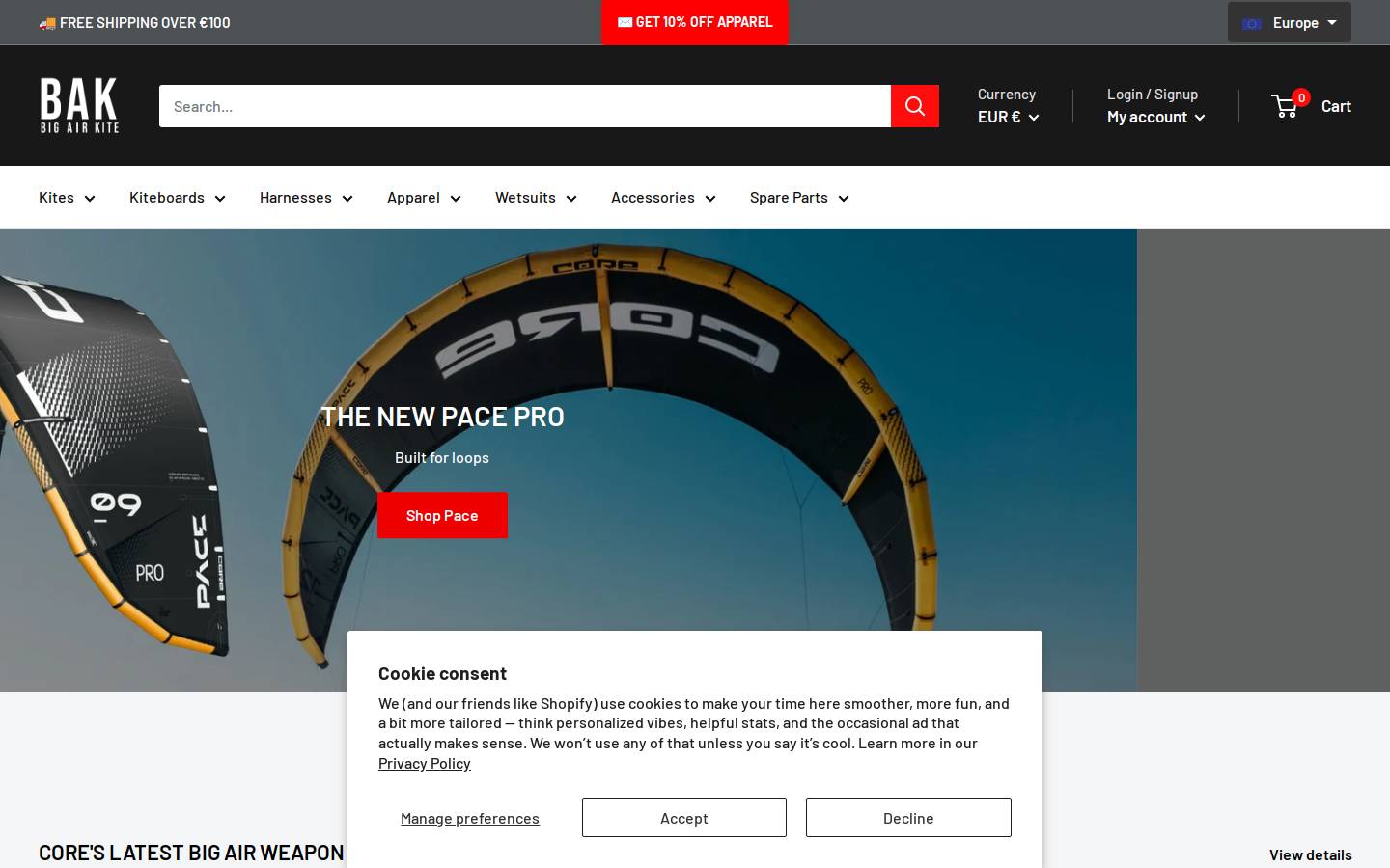 bigairkite.com homepage screenshot
