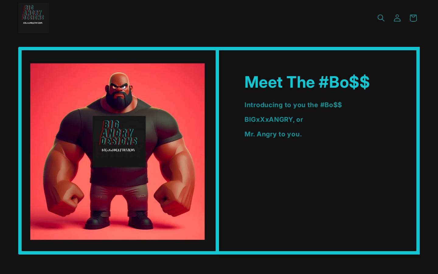 bigangrydesigns.com homepage screenshot
