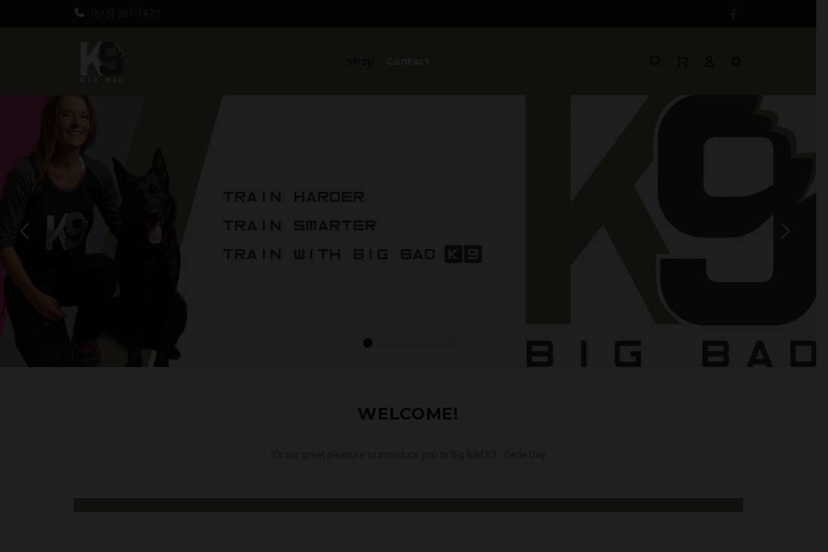 bigbadk9.com homepage screenshot