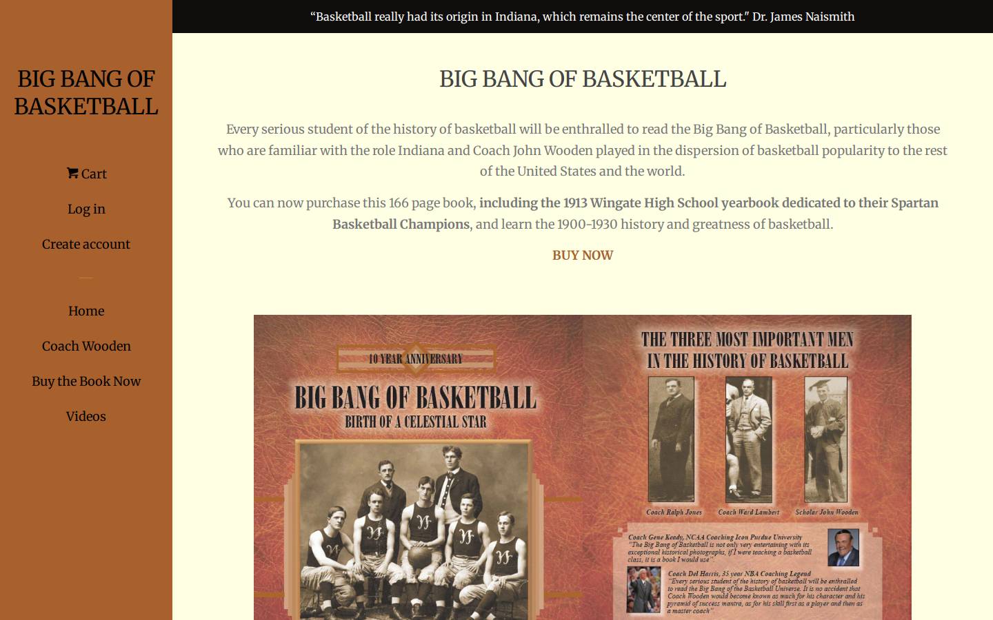 bigbangofbasketball.com homepage screenshot