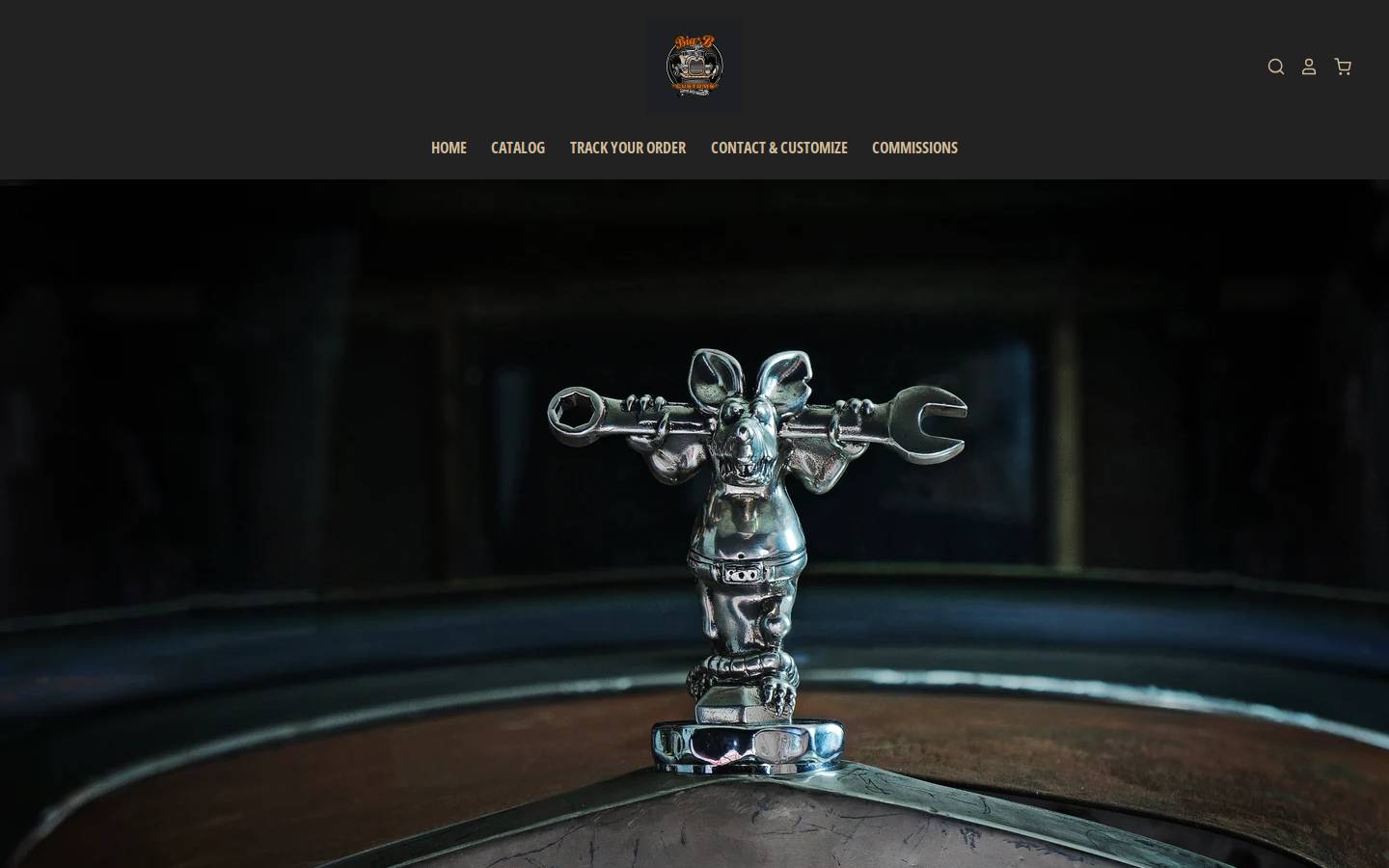 bigbcustoms.com homepage screenshot