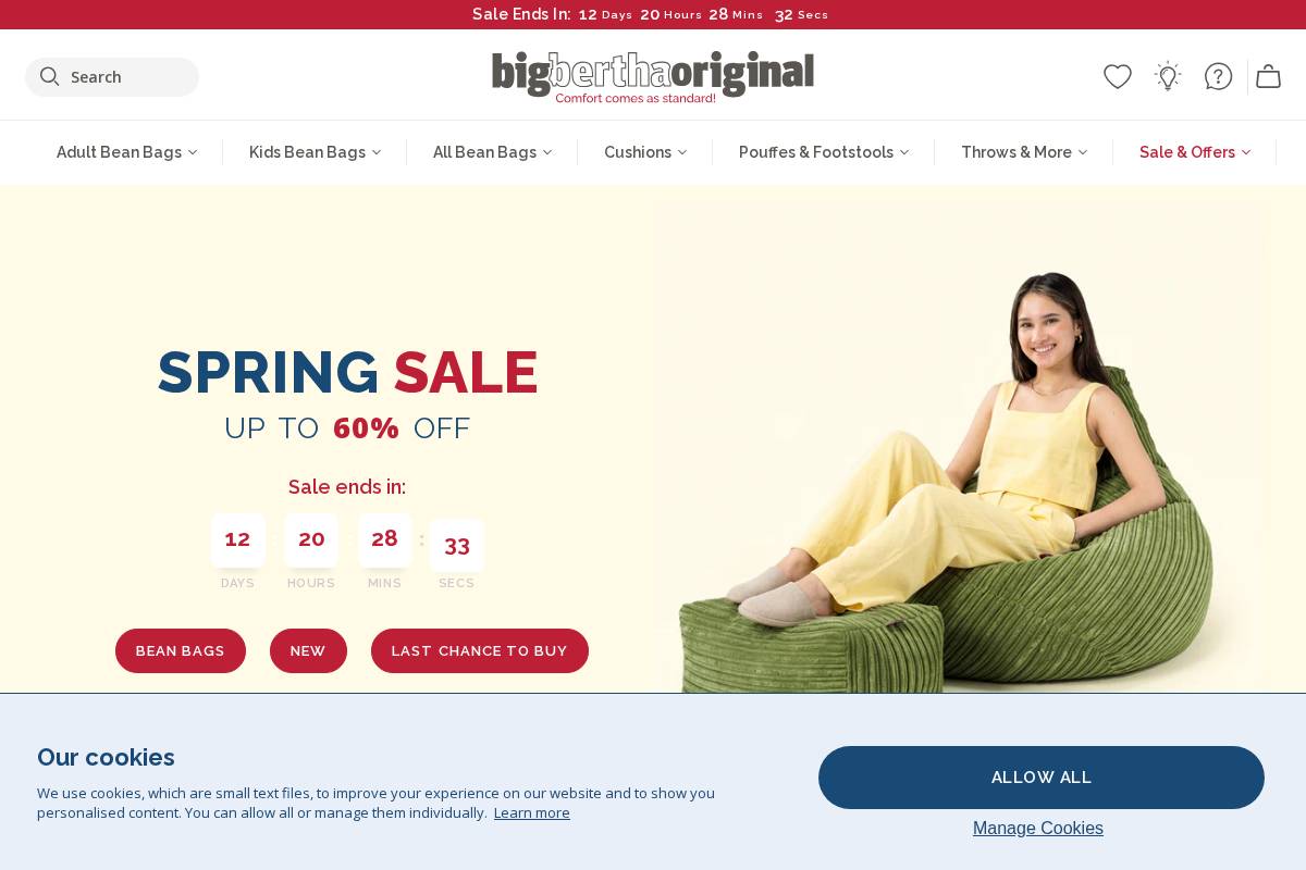 GHS homepage screenshot